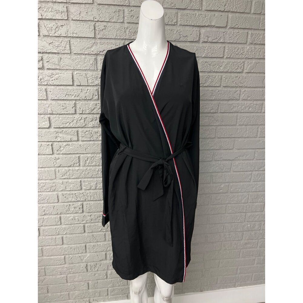 Tommy Hilfiger Women Black Robe Size M